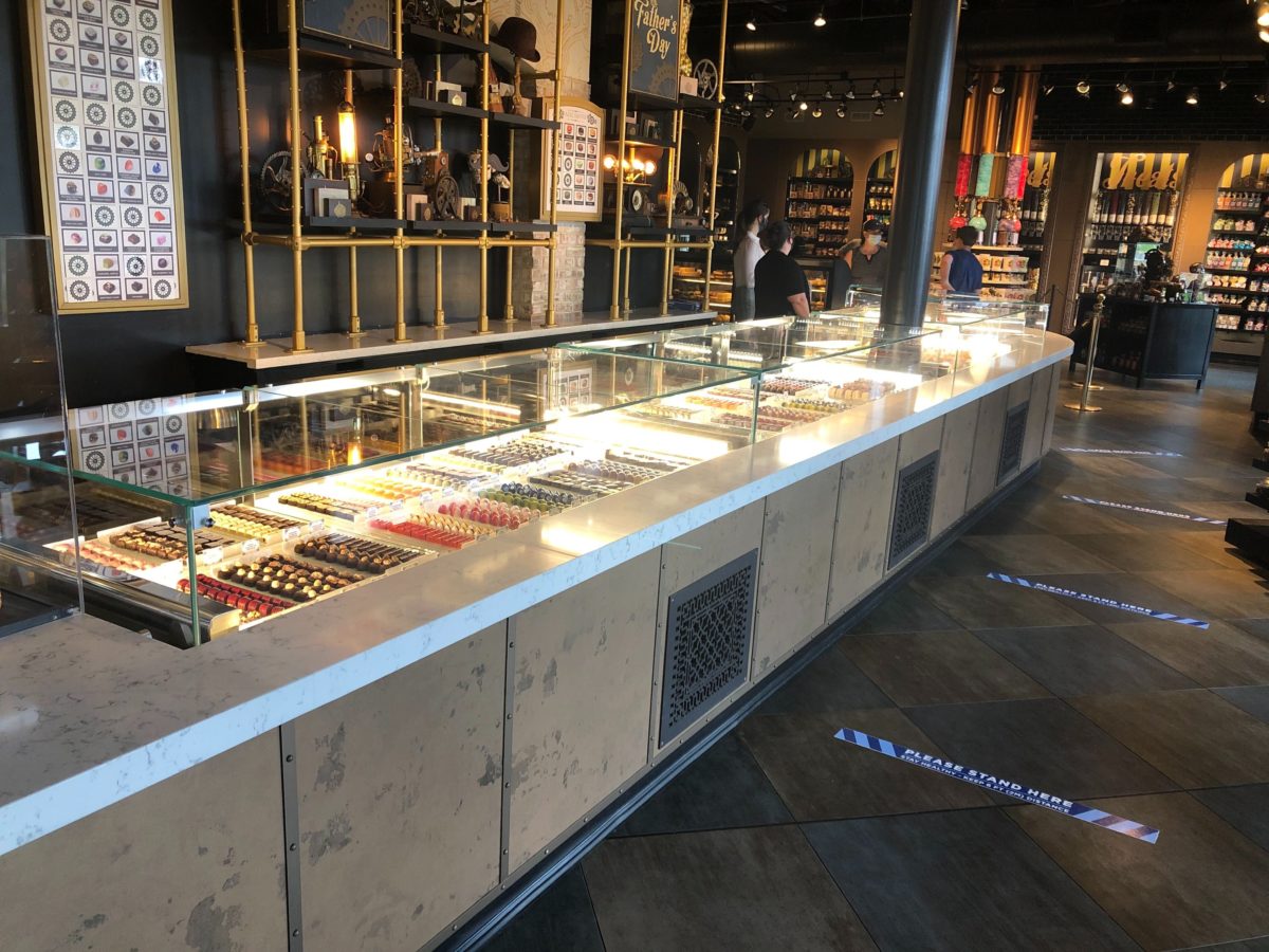 Toothsome Chocolate Emporium CityWalk Macaron and Truffles Display Case