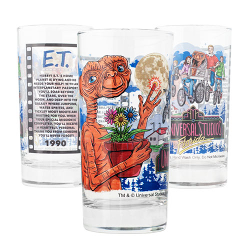 Universal Studios Florida Retro ET Adventure Collectible Glass