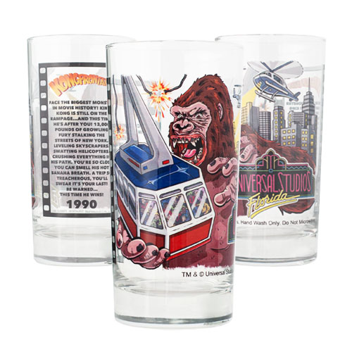 Universal Studios Florida Retro Kongfrontation Collectible Glass