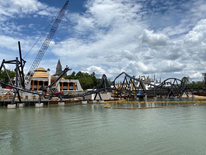 Photos New Inversion Loop And Additional Track For Jurassic Park “velocicoaster” Installed At