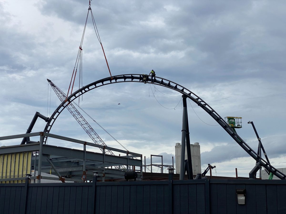 Photos New Inversion Loop And Additional Track For Jurassic Park “velocicoaster” Installed At