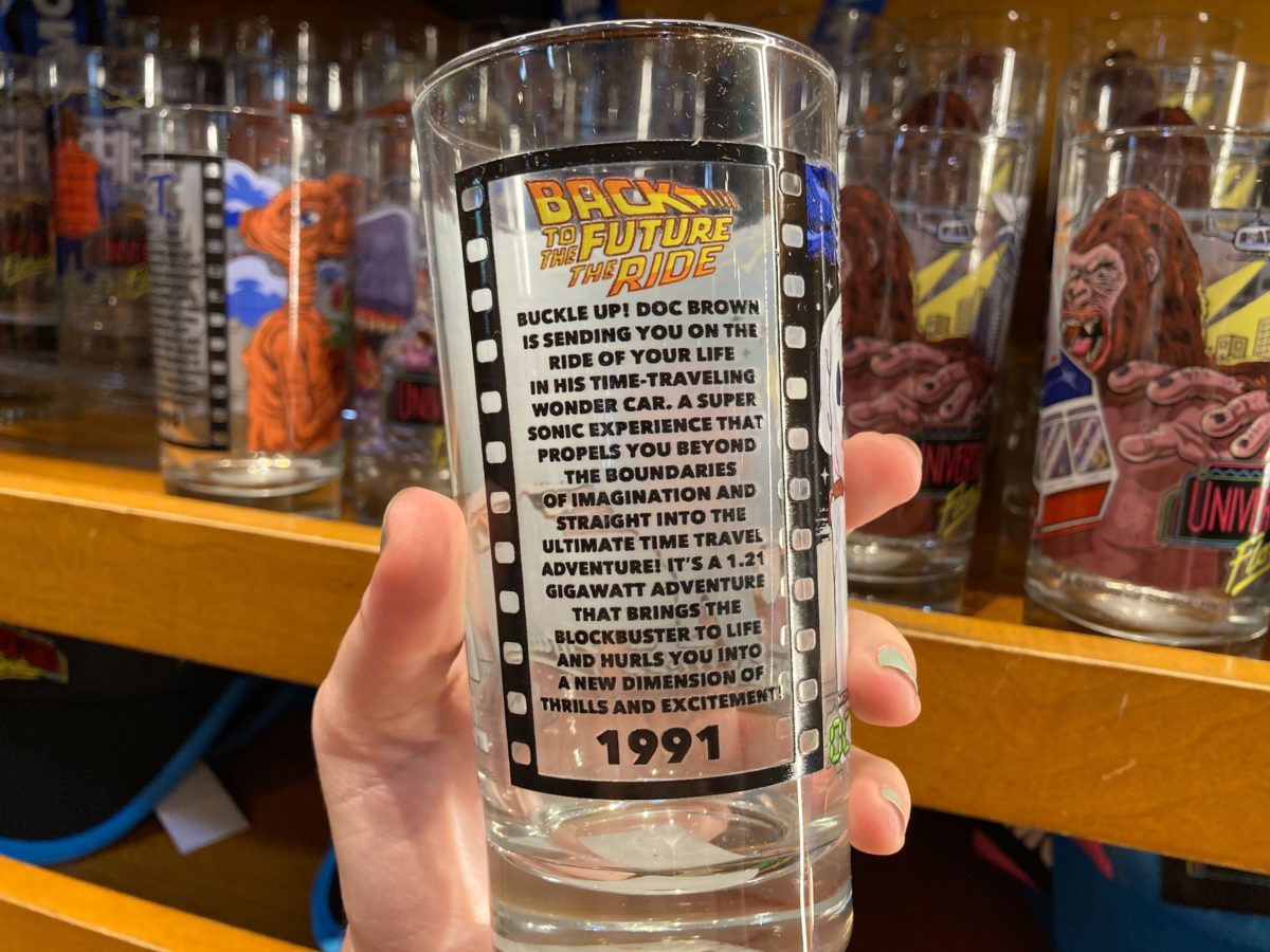 Back to the Future Vintage Glass
