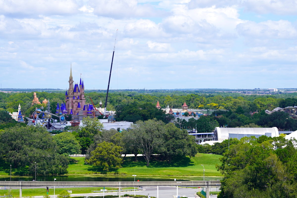 cinderella castle pink paint tron lightcycle view from contemporary 7