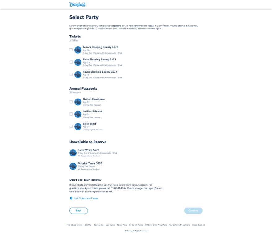 First Look at New Theme Park Reservation System for Disneyland and