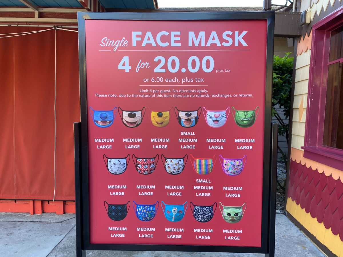 face masks on sale at wdw 3