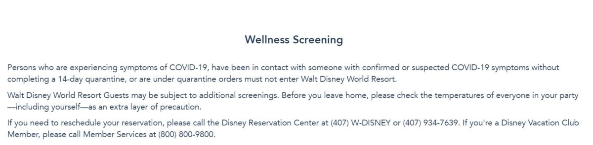 covid-19 theme park wellness screening