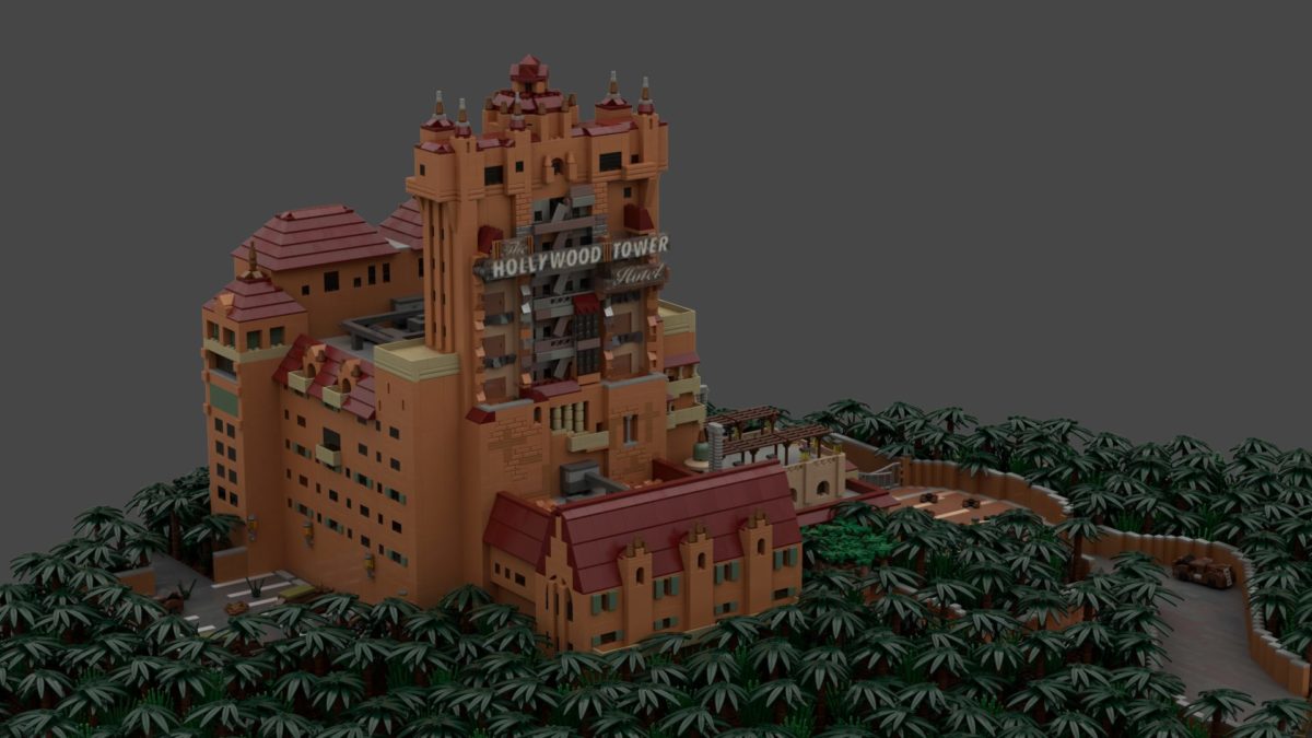 PHOTOS The Twilight Zone Tower of Terror Gets a Brick Chilling LEGO Makeover in New Model Concept Art WDW News Today