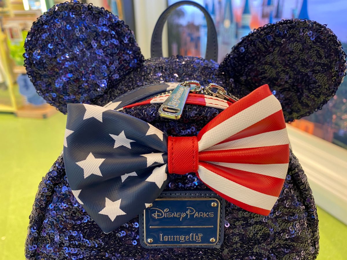 Spotted: Sequined Minnie Mouse Loungefly in Disney Springs!