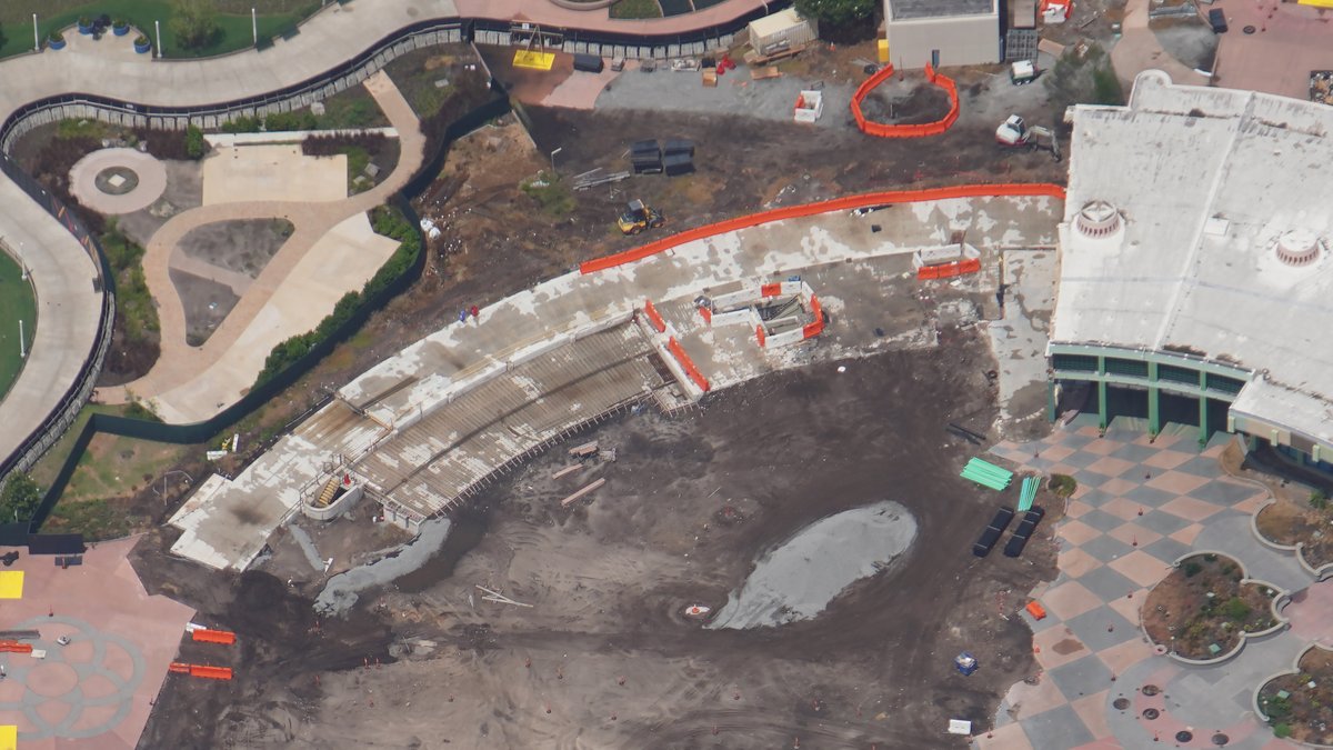 EPCOT construction Future World aerial view July_4