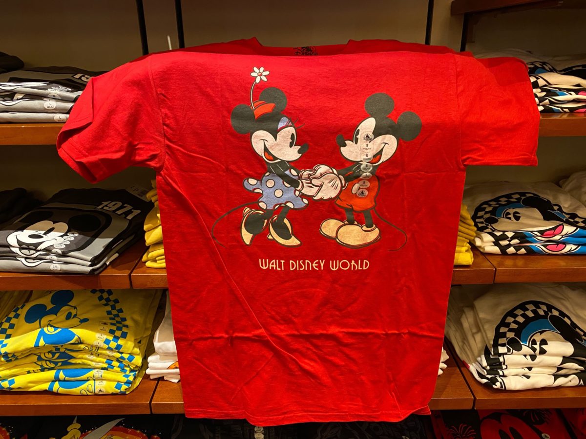 Disney Summer Trip Vacation 2021 Birthday 2021 DS1504003 Disney Tee Shirt Mickey Minnie Head Flowers Disneyland T shirt Walt Disney