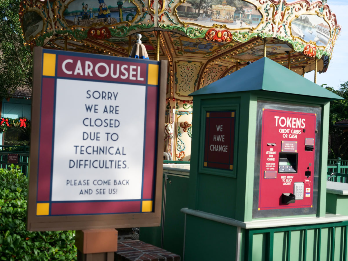 Disney Springs Carousel Closed 7 4 20