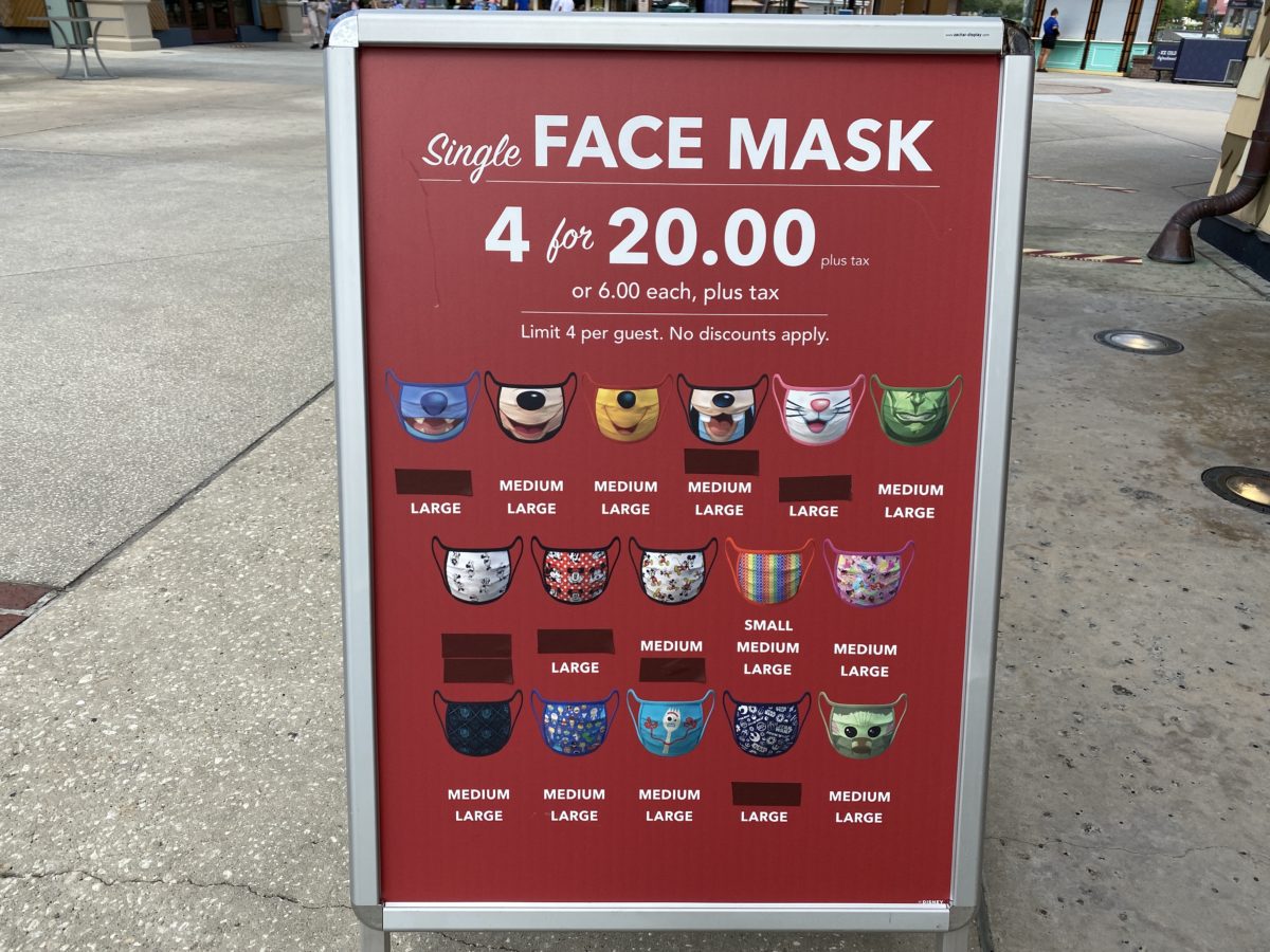 Disney face masks marketplace co op availability 07012020