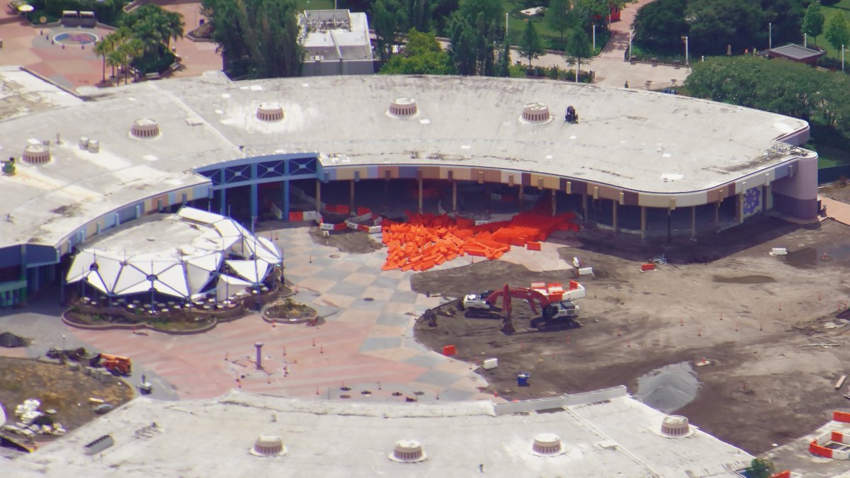 EPCOT construction Future World aerial view July 1