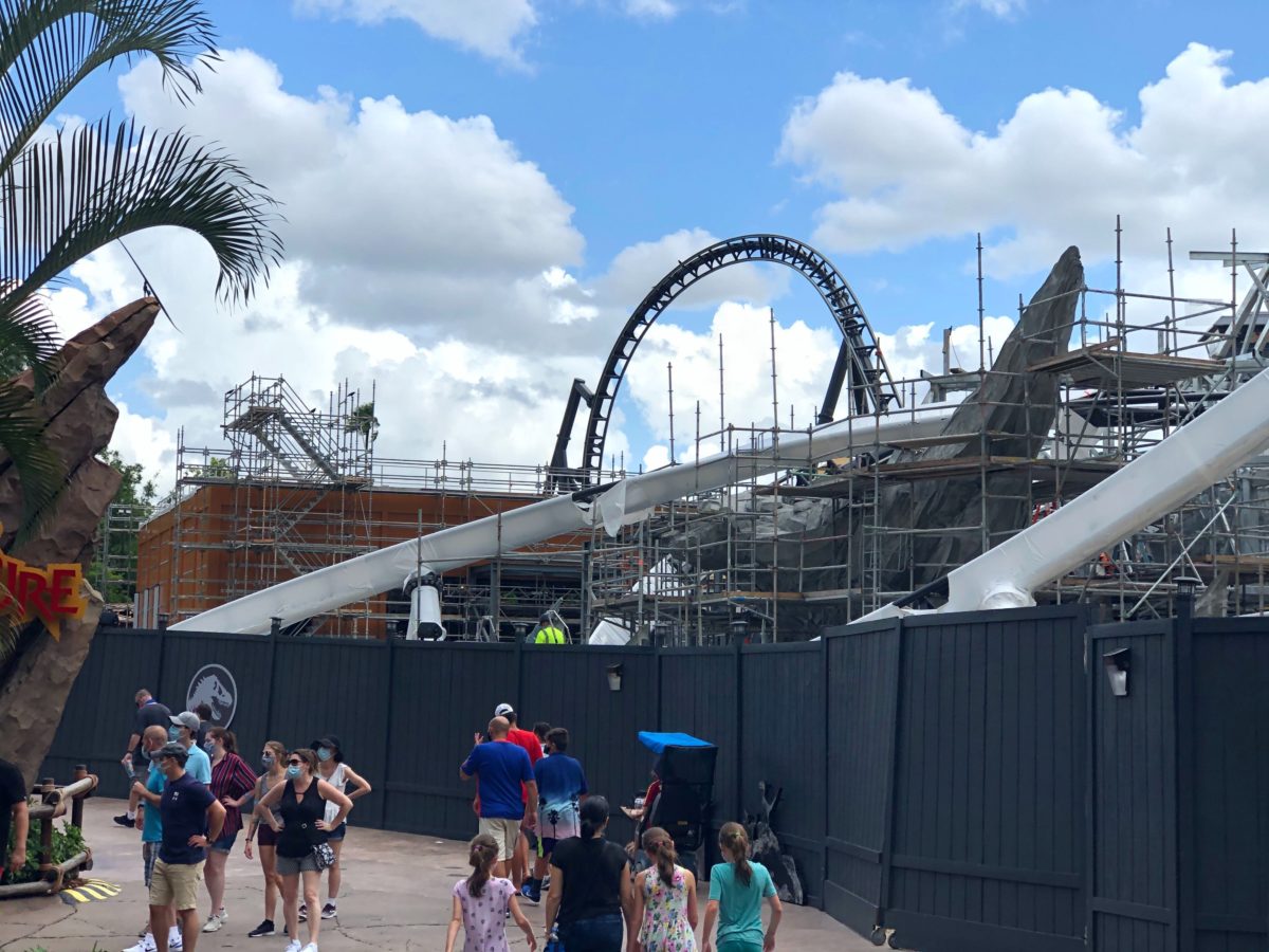 Jurassic Park Coaster Update VelociCoaster July 21 2020 Islands of Adventure 14