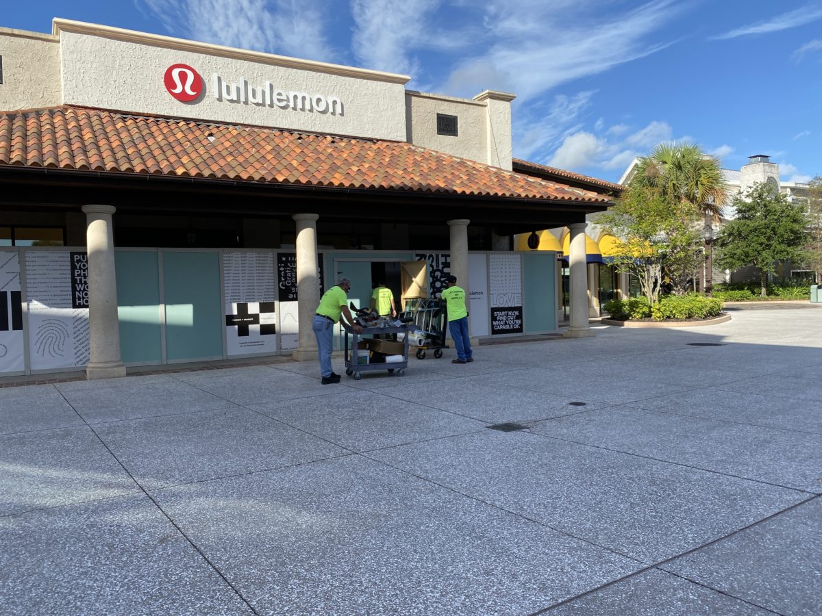 Lululemon construction Disney springs 7212020