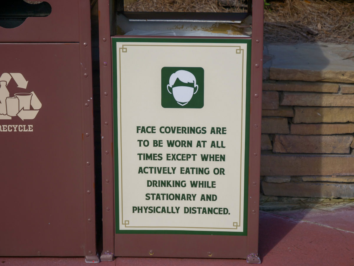 Mask Policy Signage Magic Kingdom 7 25 20 1 1