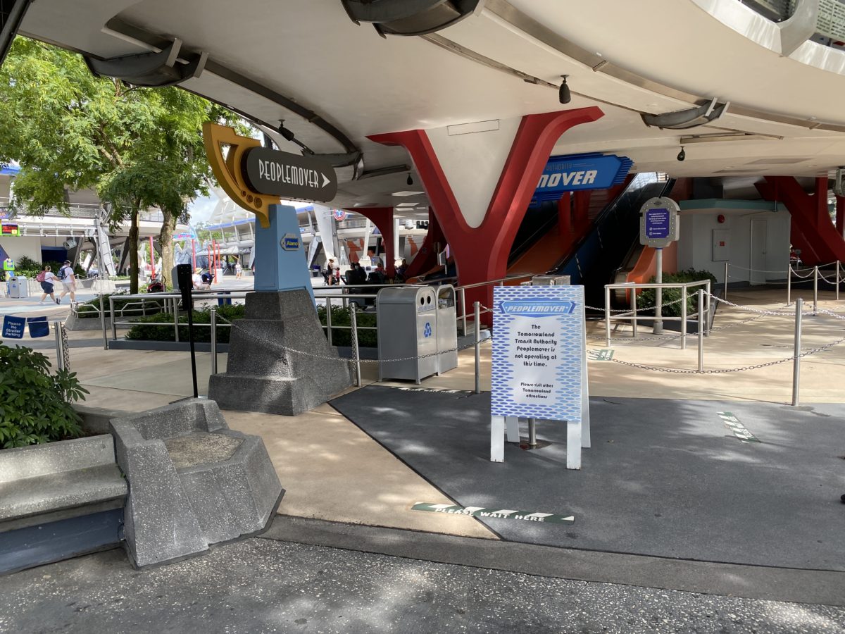 PeopleMover temporarily unavailable closed magic kingdom 7232020