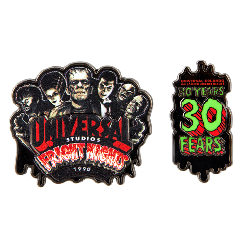 Retro Fright Nights 1990 and 30 Years 30 Fears Pin on Pin Set Universal Orlando 30 Years 30 Fears Collection