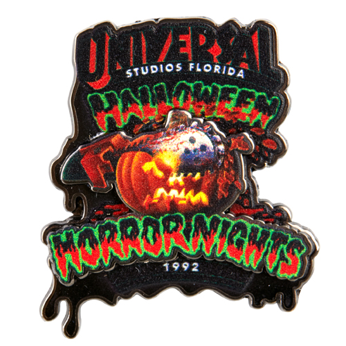 Retro Halloween Horror Nights 1992 Pumpkin Pin on Pin Universal Orlando 30 Years 30 Fears Collection