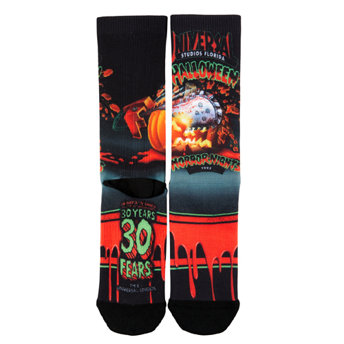Retro Halloween Horror Nights 1992 Pumpkin Socks Universal Orlando 30 Years 30 Fears Collection
