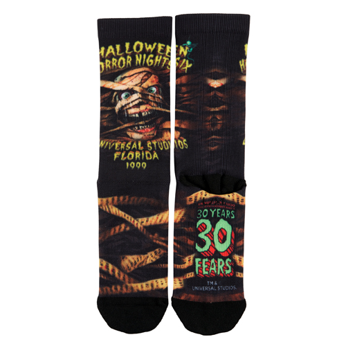 Retro Halloween Horror Nights IX 1999 Mummy Socks Universal Orlando 30 Years 30 Fears Collection