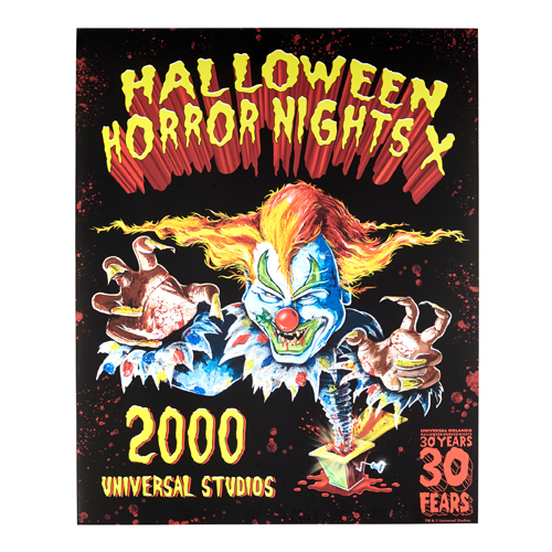 Retro Halloween Horror Nights X 2000 Jack Poster Universal Orlando 30 Years 30 Fears Collection