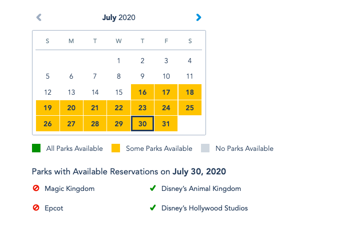 Park Reservation Availability Expanded for Walt Disney World Annual