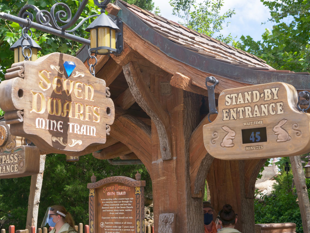 Seven Dwarfs Mine Train Wait Time 7 25 20