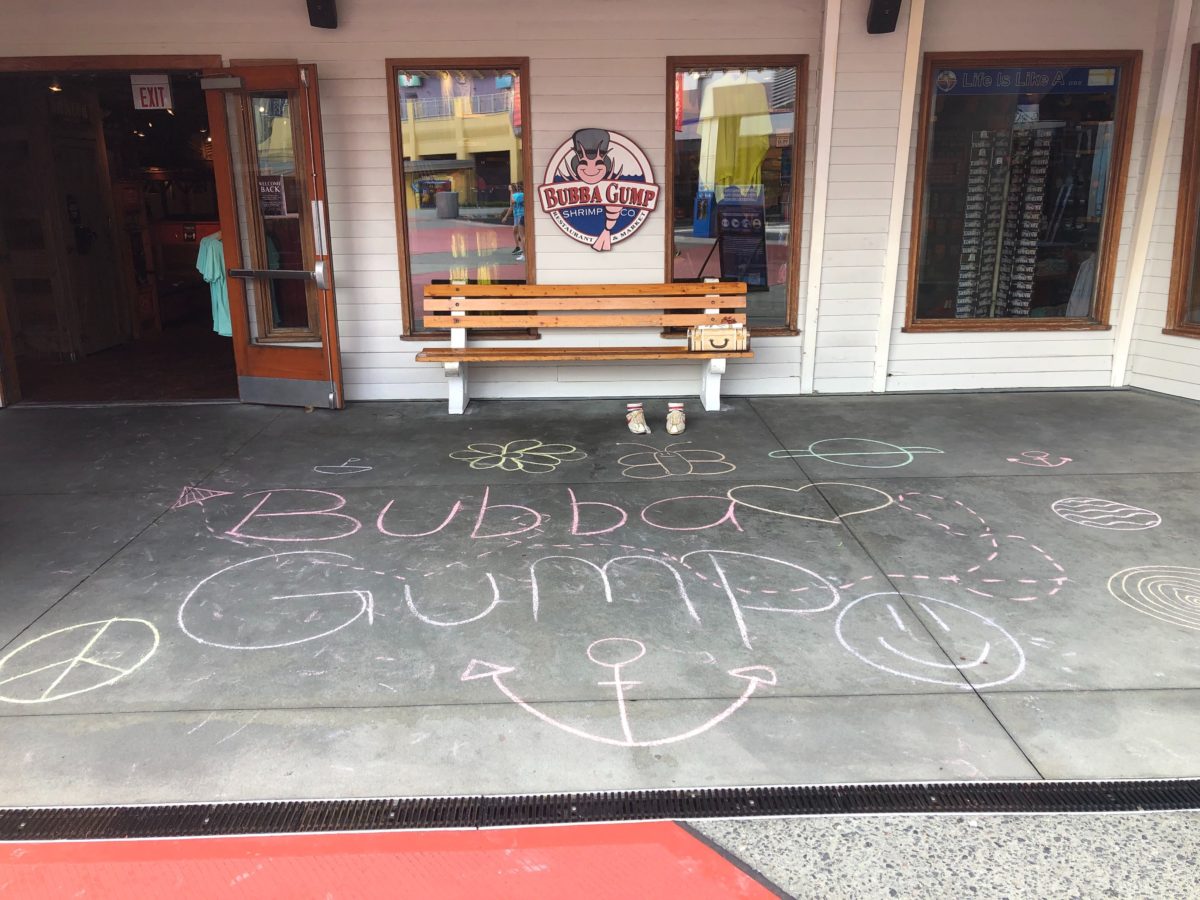 Bubba Gump CityWalk Orlando Chalk Art