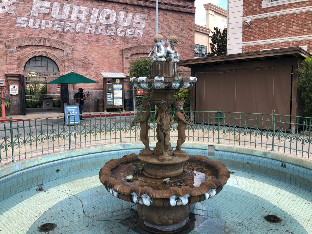 Beetlejuice Graveyard Review Fountain at Fast and Furious Supercharged Universal Studios Florida