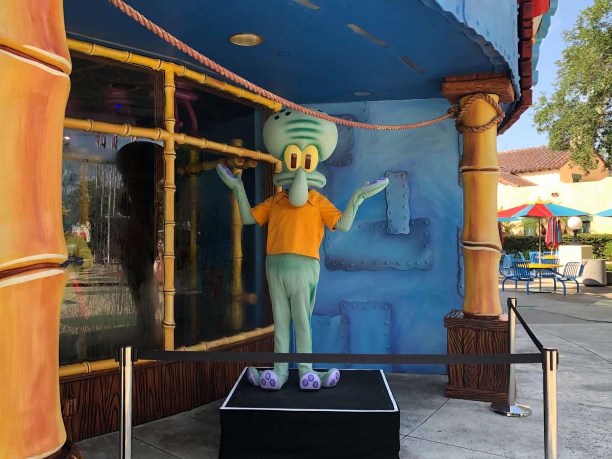 Squidward Socially Distanced Meet and Greet Universal Studios Florida