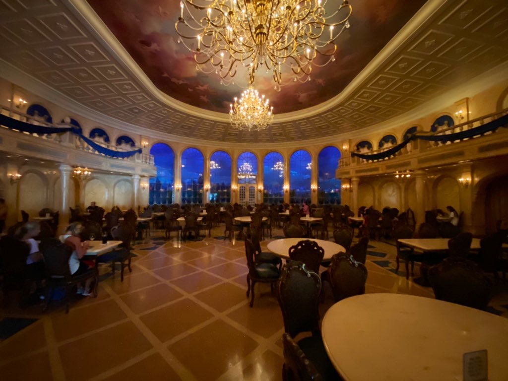 Review A Socially Distanced Dinner At Be Our Guest Restaurant In The Magic Kingdom Plus An Unexpected Appearance From The Beast Wdw News Today