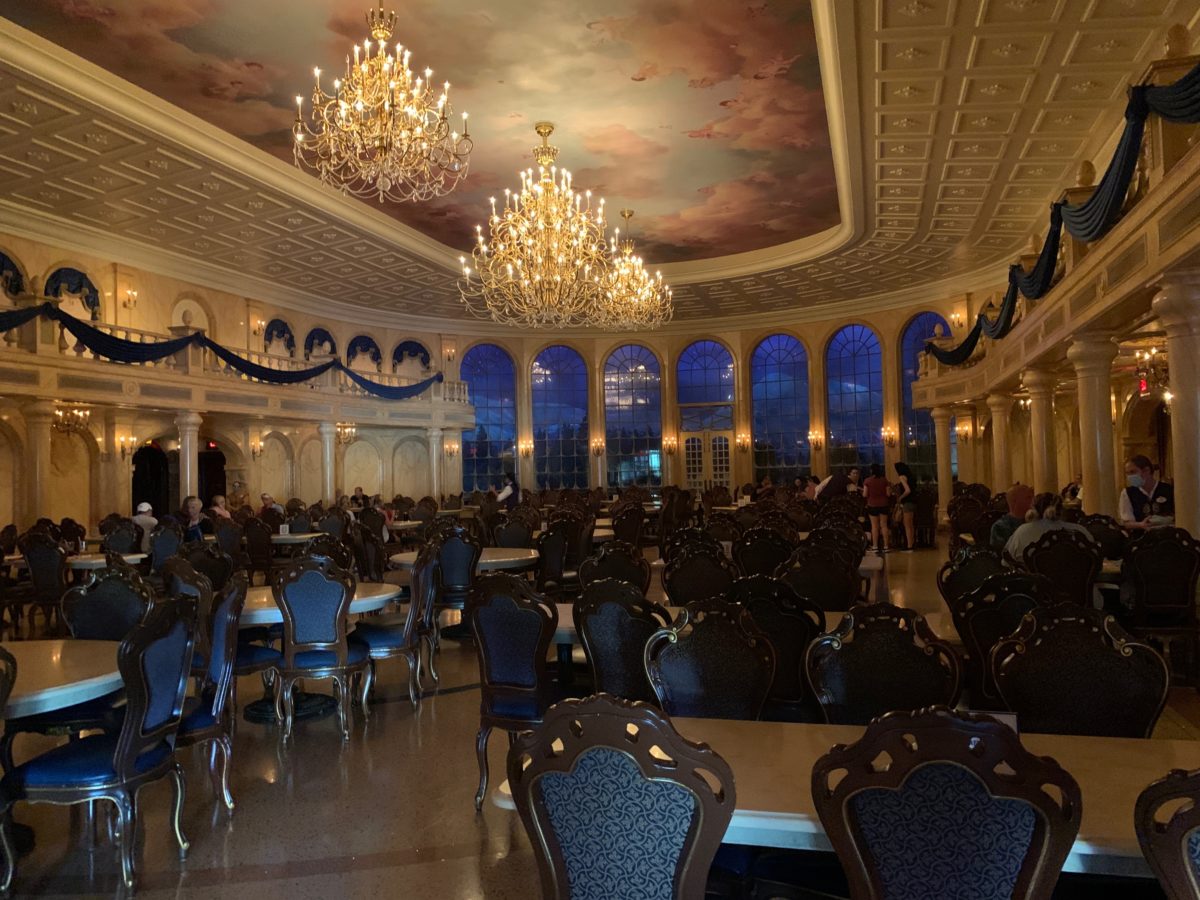 Review A Socially Distanced Dinner At Be Our Guest Restaurant In The Magic Kingdom Plus An Unexpected Appearance From The Beast Wdw News Today