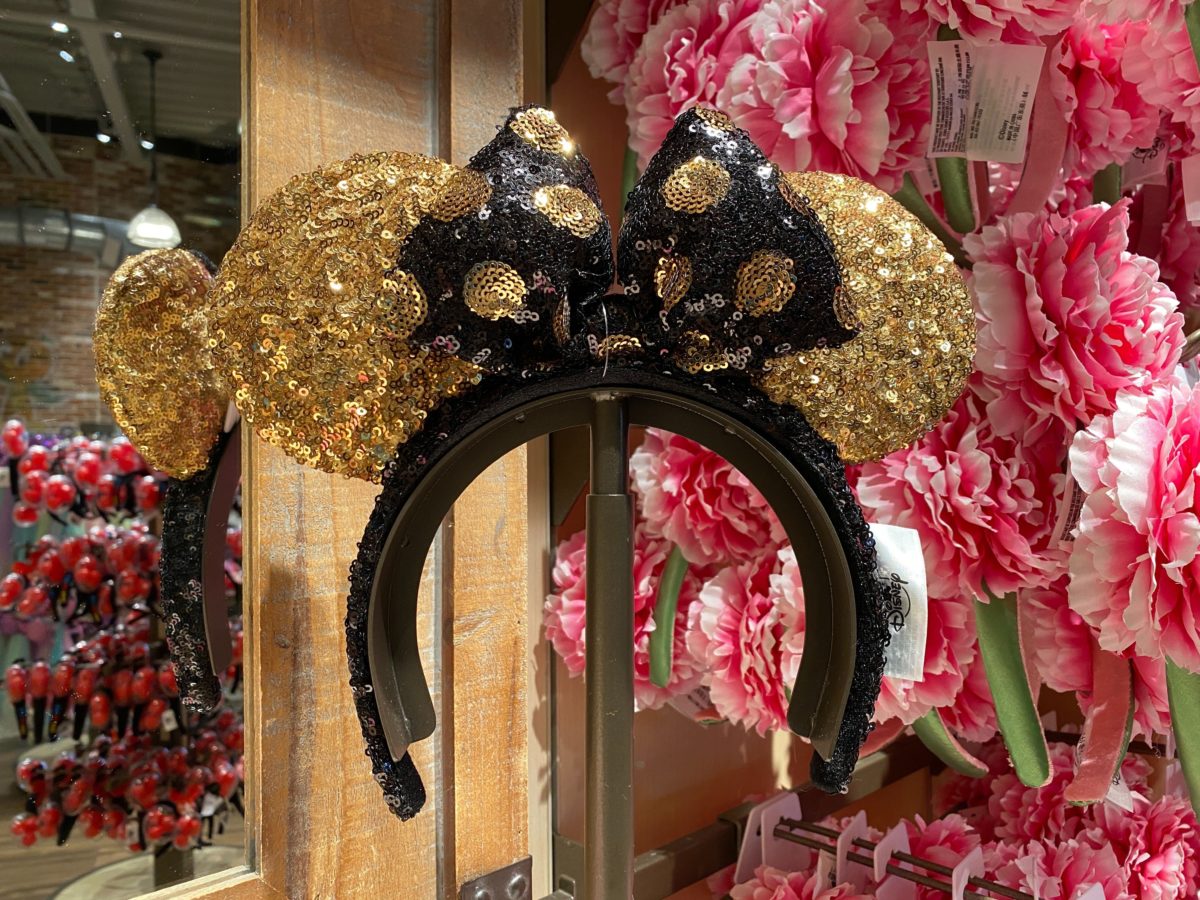 black gold minnie ears