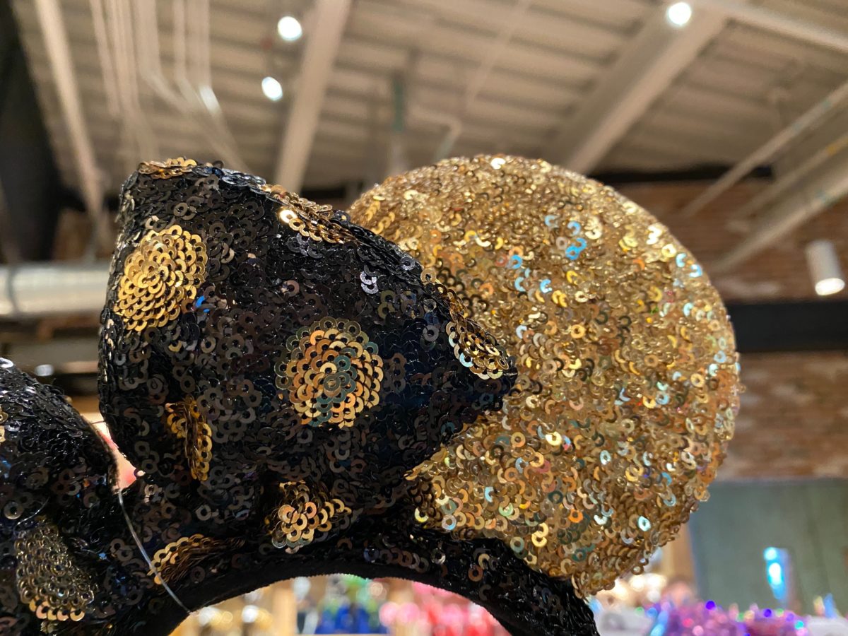 black gold minnie ears