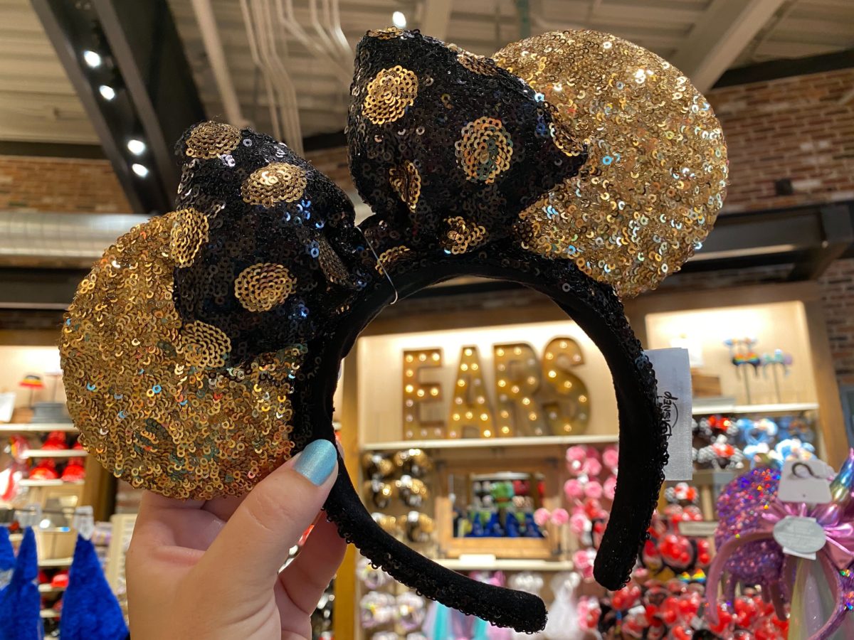 black gold minnie ears