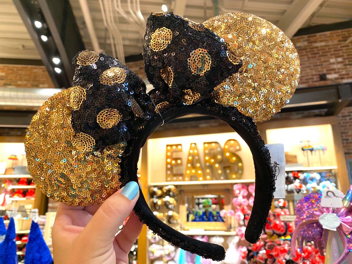 black gold minnie ears