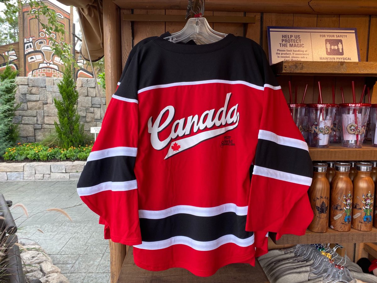 PHOTOS: New Canada Pavilion Hockey Jersey Skates into EPCOT - WDW