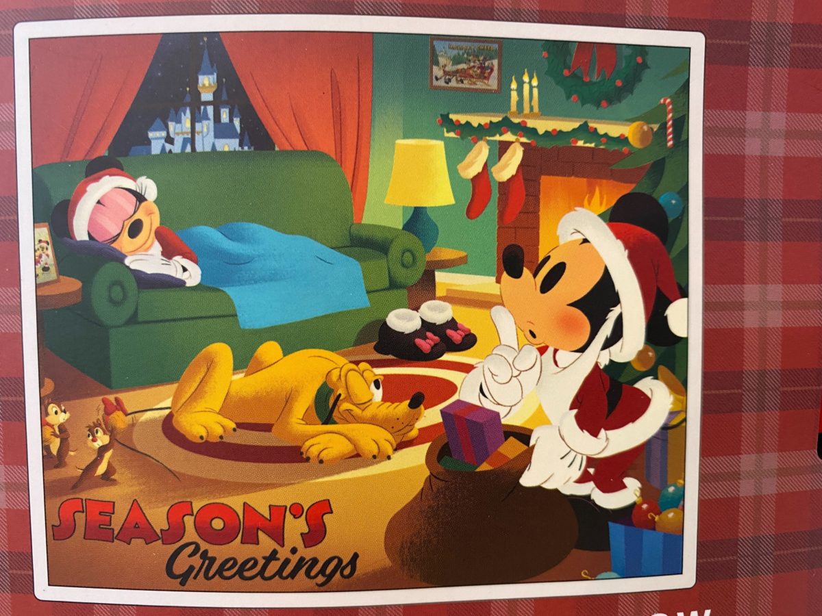 2020 Disney Parks Seasons Greetings Mickey Mouse Fleece Blanket Throw Holiday 