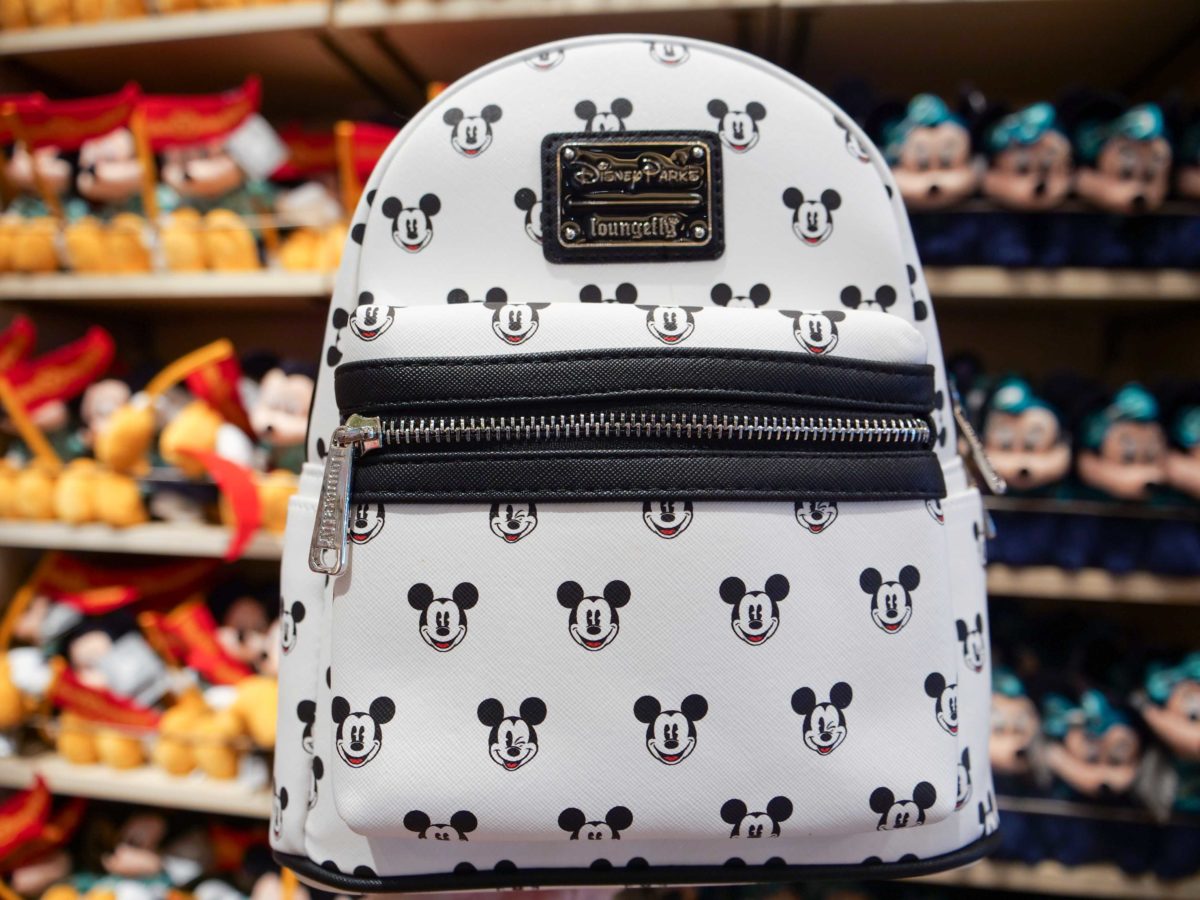 Disney Parks Black And White Mickey Mouse Faces Backpack By Loungefly