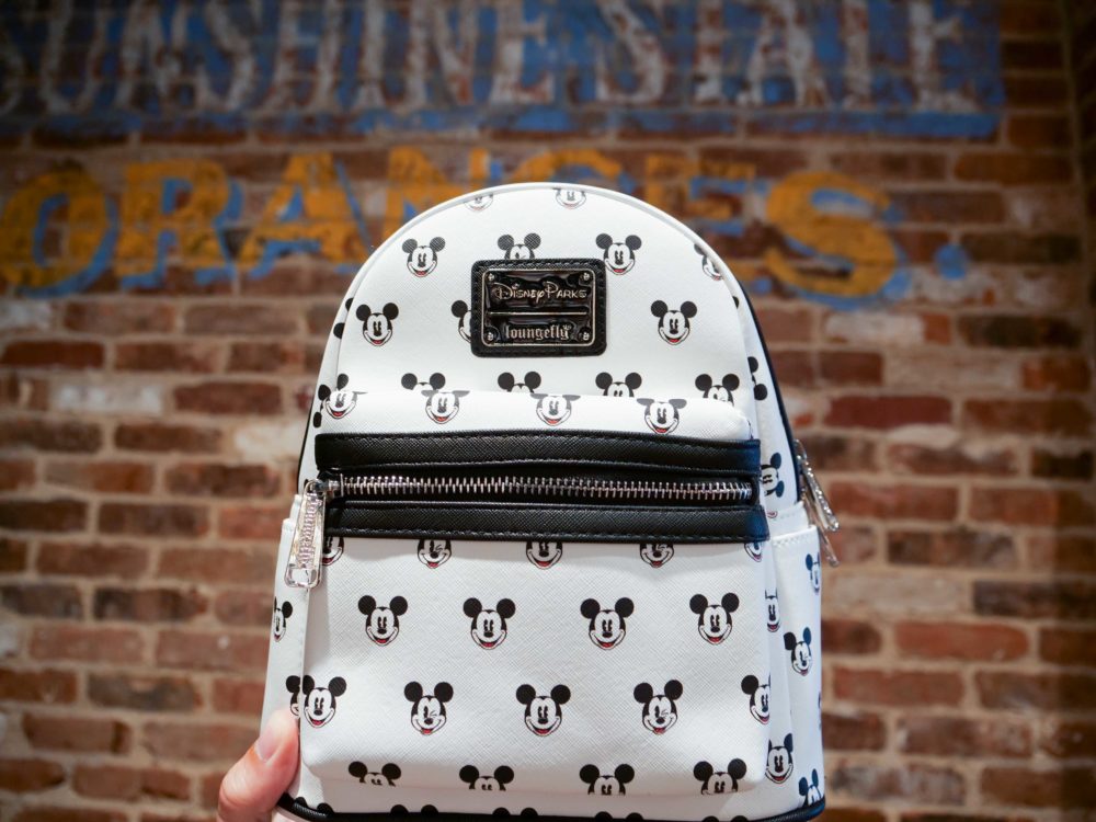 black white loungefly backpack mickey