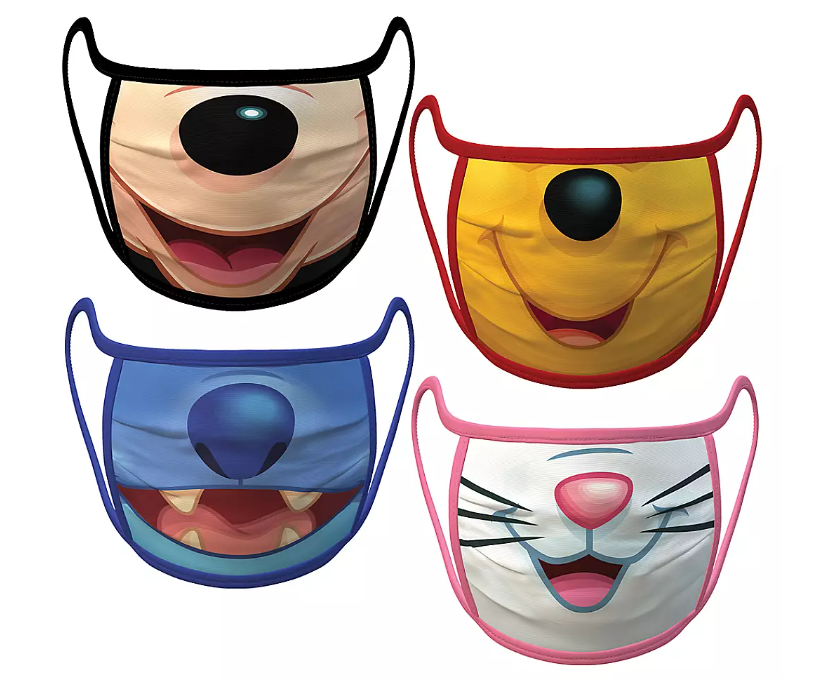 Adult Extra Large – Disney Cloth Face Masks 4-Pack Set – Pre-Order - $19.99