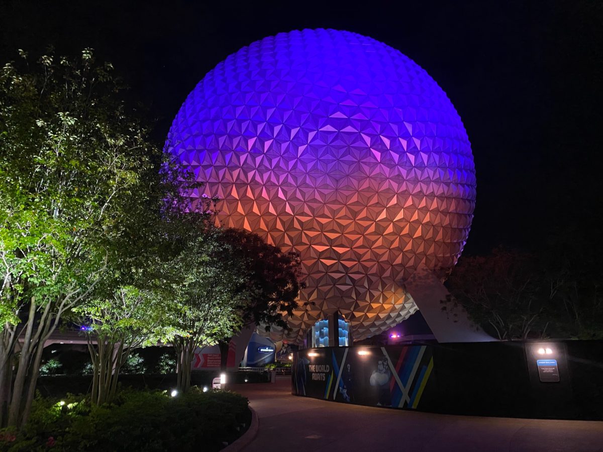 epcot reopening spaceship earth night
