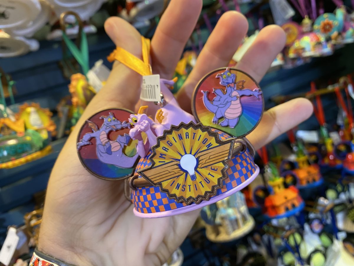 PHOTOS New Journey Into Imagination With Figment Mickey Ear Hat Ornament Flies Into Walt Disney World WDW News Today