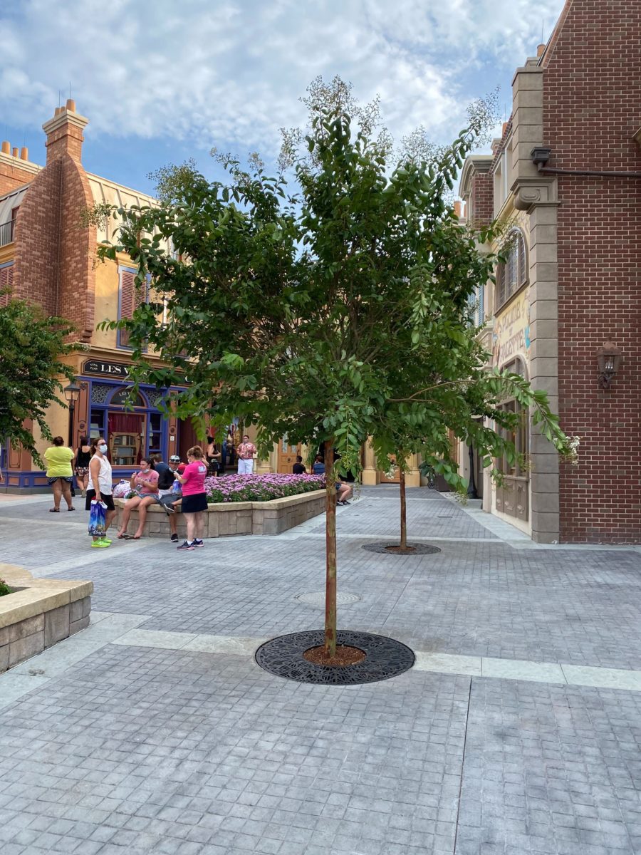 epcot france pavilion new trees