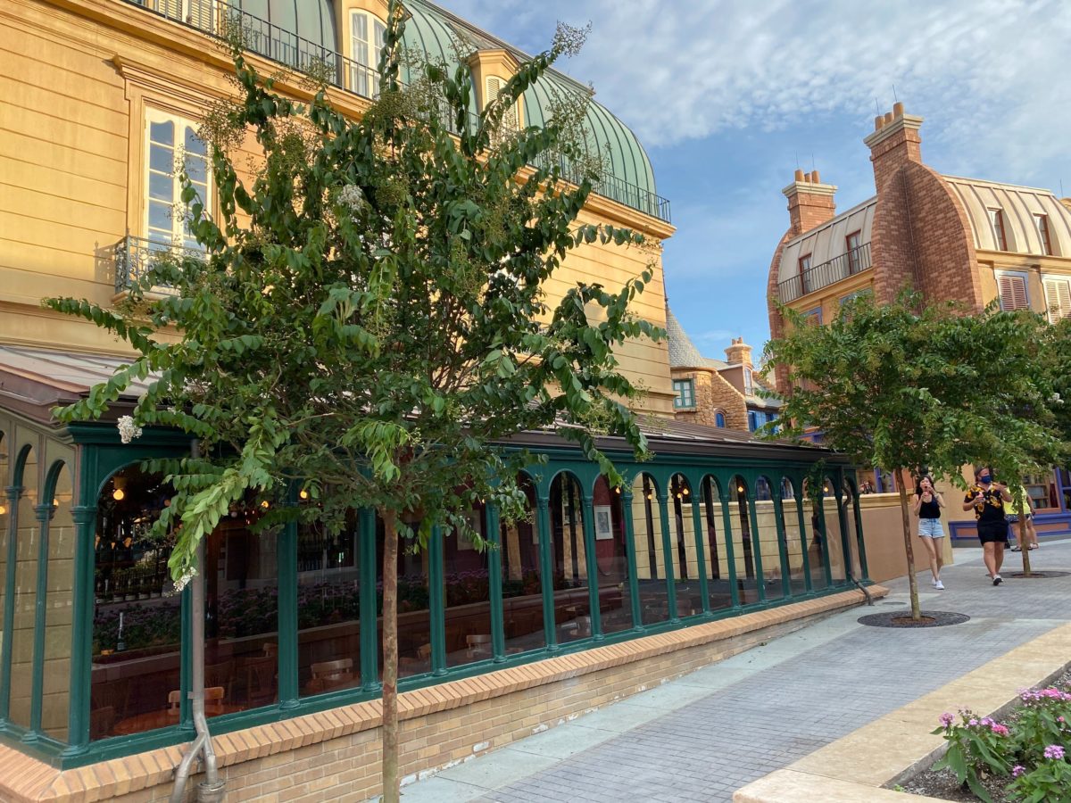 epcot france pavilion new trees