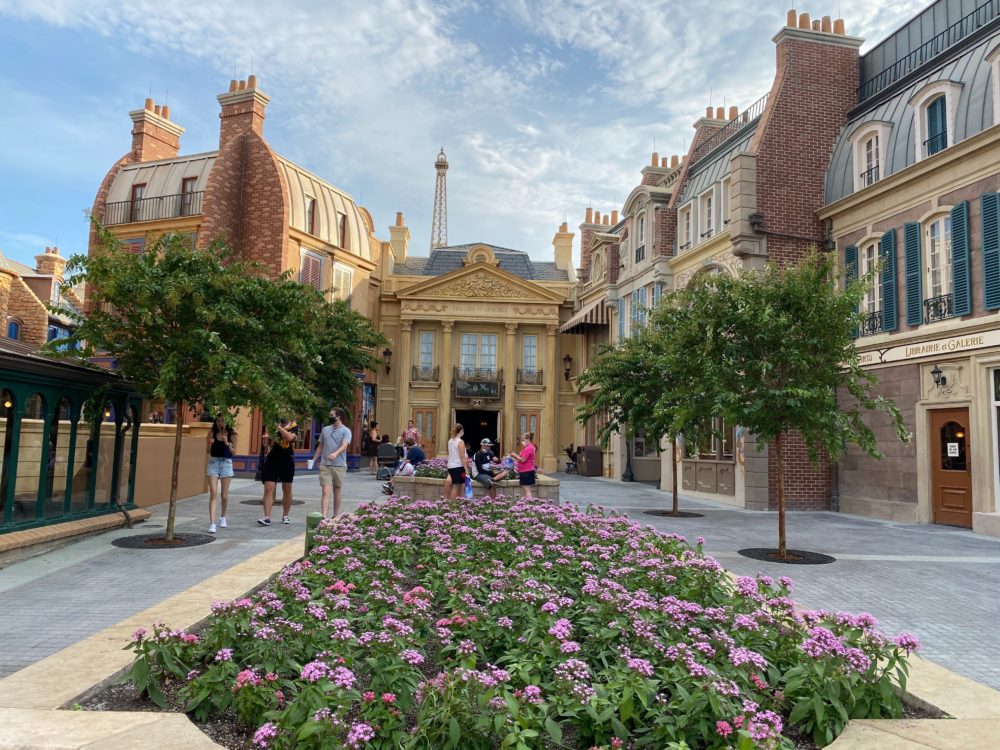 epcot france pavilion new trees