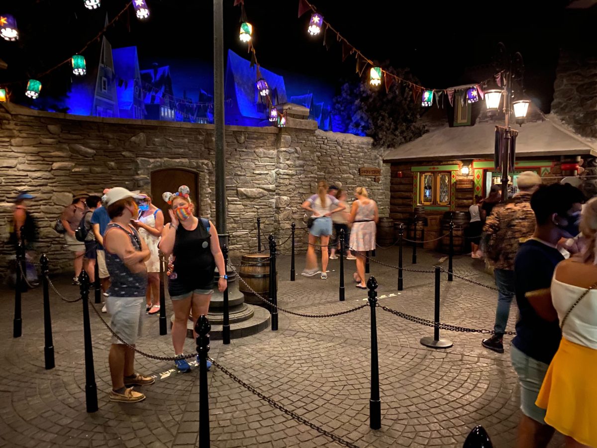 frozen ever after queue line epcot