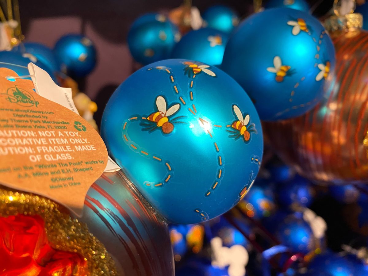 Ornament aus Glas Mundgeblasen Winnie Pooh Disneyland Paris 