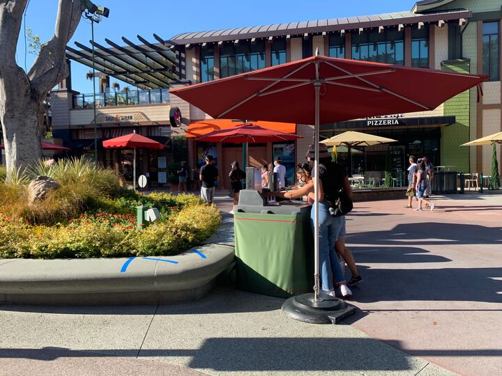 Downtown Disney Hand washing station